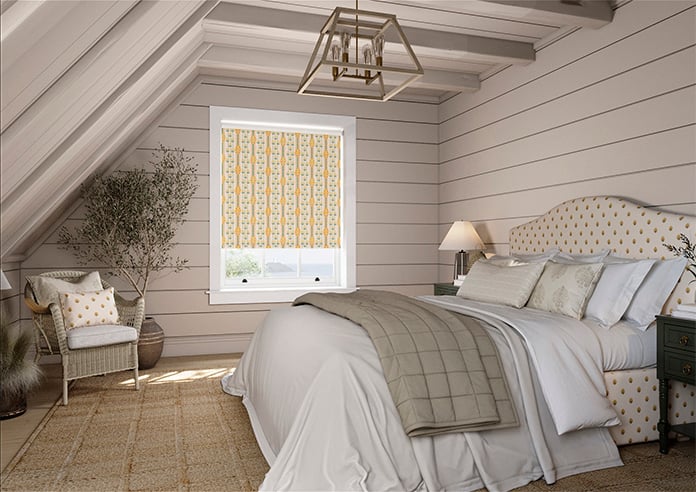 Petal & Block Jaipur Stripe, Marigold - Roller Blind - Image 7